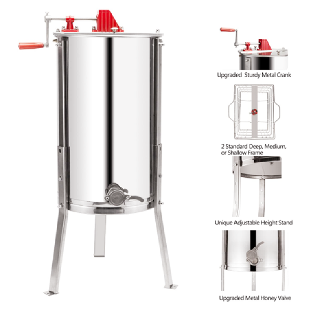 蜂蜜分离机，手动摇蜜机（Manual Honey Extractor）